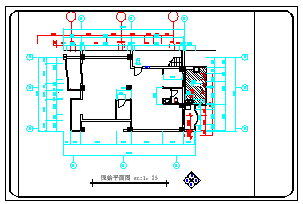 某完整室内家装设计cad平面施工图（附原始户型图）-图二
