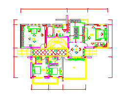 完整室内装修施工cad设计图纸_图1