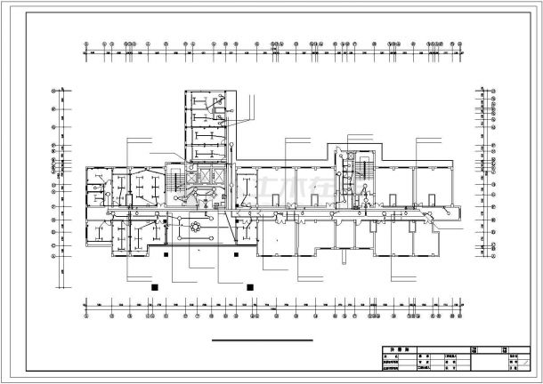 长74.84米宽39.54米高层住院楼水电设计施工图-图一