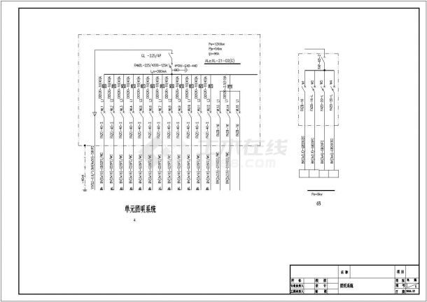 多层建筑电气设计CAD施工图-图一
