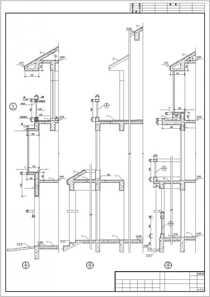 多层欧式风格别墅建筑施工CAD图纸_图1