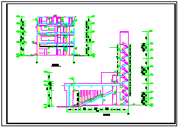 小区内会所外装修cad立面施工设计图_图1