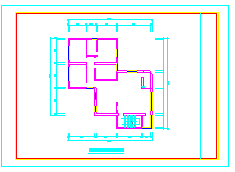 小式套房室内装修cad施工设计图_图1