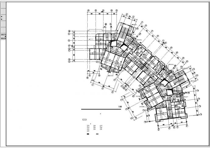精选优质的上海某18层经典小高层CAD结构施工图（含平面图）_图1