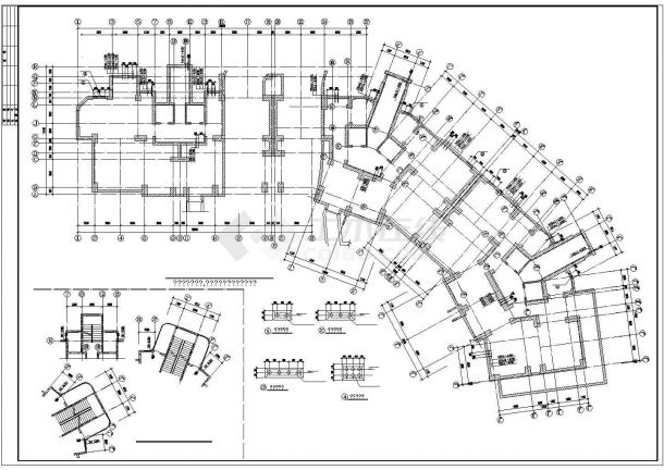 精选优质的上海某18层经典小高层CAD结构施工图（含平面图）-图二