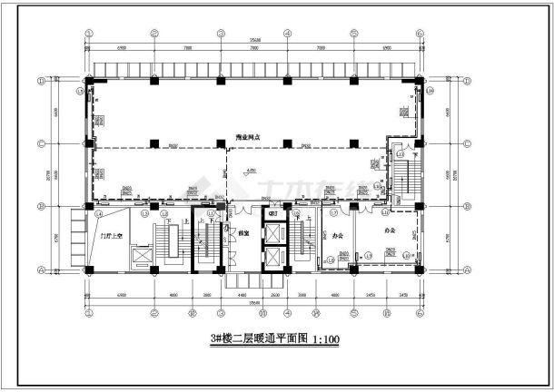 某高层住宅楼采暖、防排烟cad设计施工图节点图（含设计说明）-图一