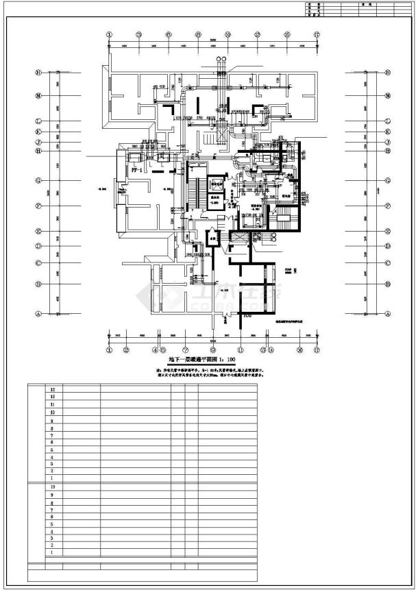 高层住宅楼采暖、防排烟施工设计CAD图纸（含设计施工说明，目录）-图二