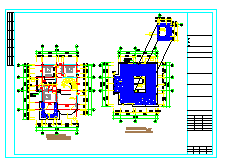 三层别墅建筑结构水电完整CAD全套图纸-图一