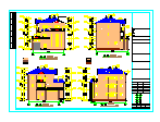 三层别墅建筑结构水电完整CAD全套图纸-图二