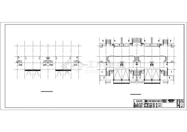 无锡市某社区990平米3层砖混结构三拼式住宅楼全套建筑设计CAD图纸-图一