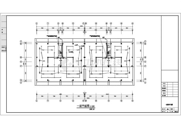 某多层电气设CAD平面布置参考图-图一