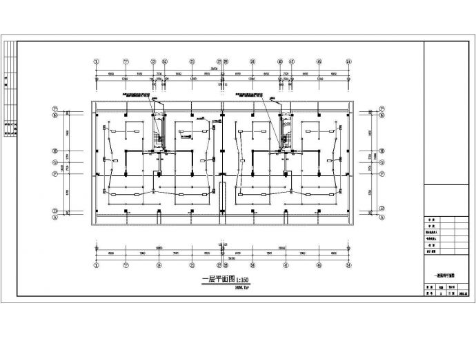 某多层电气设CAD平面布置参考图_图1