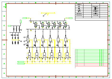 某压缩机房系统及布置cad设计详图_图1