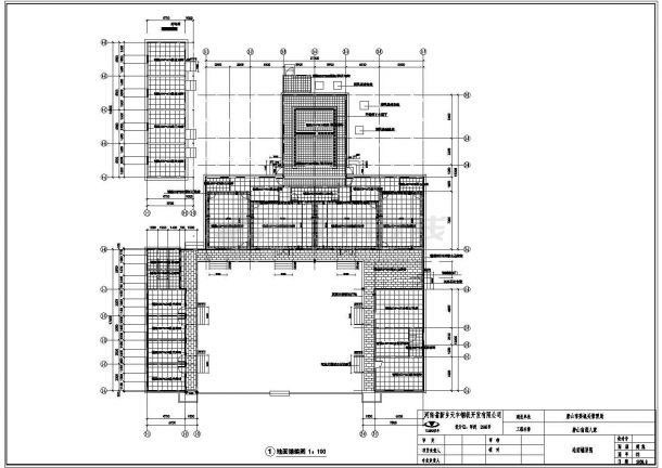 河北地区某市政单位单层砖混结构宿舍楼全套装修装饰设计CAD图纸-图二
