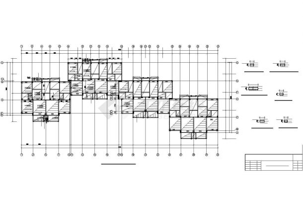 多层住宅设计建筑CAD施工图-图一
