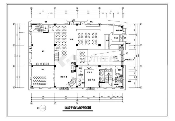 广州某酒店建筑工程布置CAD参考详图-图二