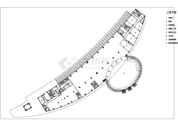 四层19720平方米长途汽车客运站全套施工设计图纸（带地下室）-图一
