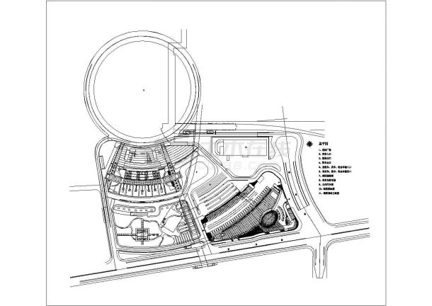 四层19720平方米长途汽车客运站全套施工设计图纸（带地下室）-图二