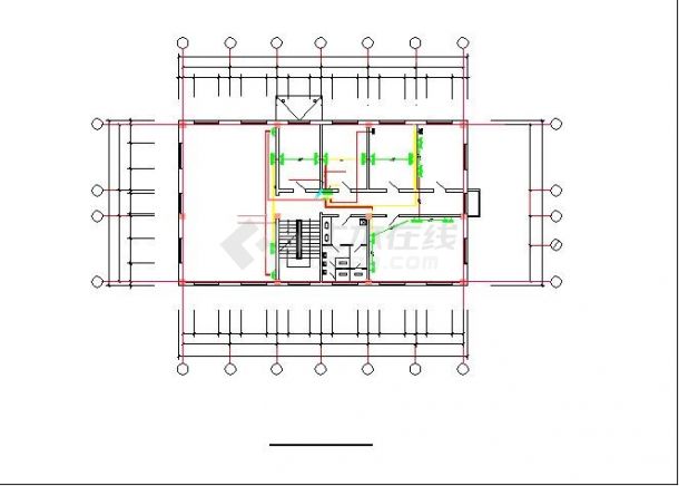 5套多层办公楼电气施工CAD图纸-图一