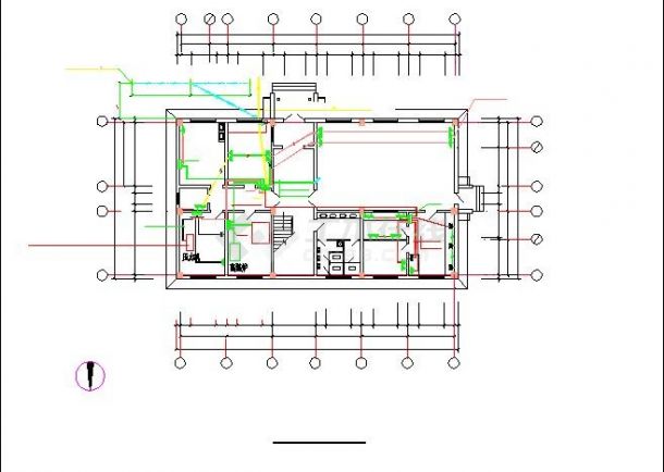 5套多层办公楼电气施工CAD图纸-图二