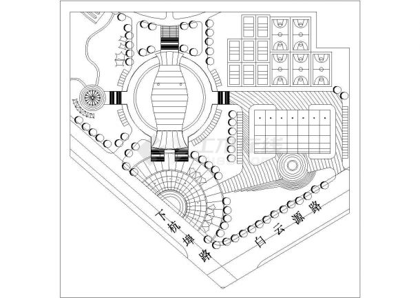 桐庐某地体育馆全套施工设计图纸-图一