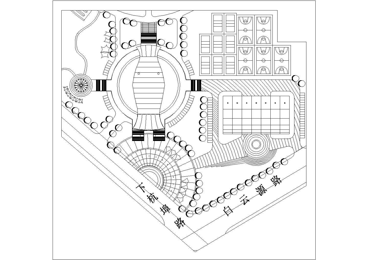 桐庐某地体育馆全套施工设计图纸