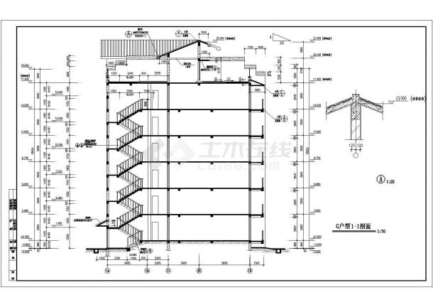 某小高层框架结构住宅楼设计cad全套建筑施工图（含效果图，含结构设计）-图一