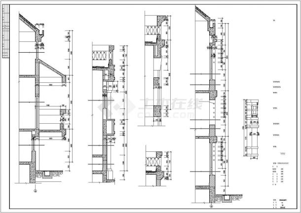 某地下一层地上三层框架结构普通会所设计cad全套建筑施工图-图二