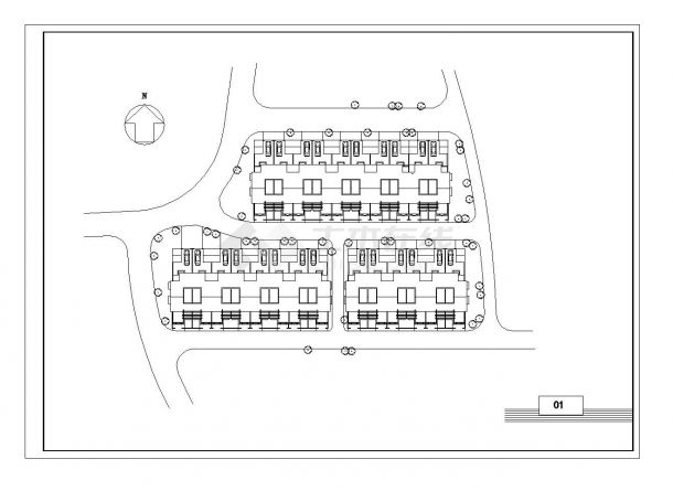 某市房屋建筑工程布置CAD参考详图-图二