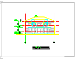 创业农庄L型两层别墅建筑设计CAD图-图一