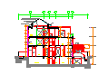 三层双拼豪华别墅建筑方案施工图-图二