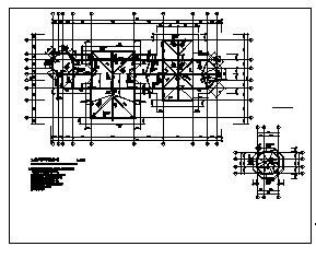 别墅设计_某三层混合结构别墅全套结构施工cad图纸-图二