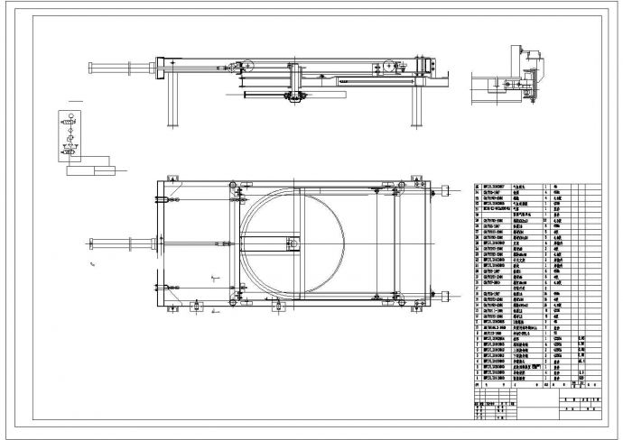 6寸气动液压张紧装置结构设计CAD图_图1