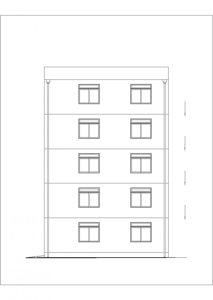 长沙市晨曦花苑小区3280平5层框架结构住宅楼建筑和结构设计CAD图纸_图1