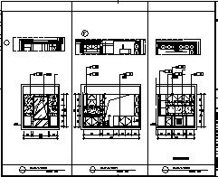 某三层带地下室C户型别墅室内全套装修施工cad图_别墅施工-图一