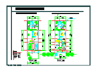 三层某别墅建筑CAD基础平面布置参考图-图二