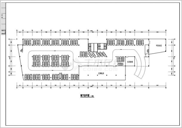 某小高层框架结构酒店设计cad 建筑方案图纸-图二