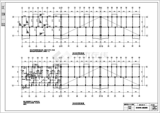 常州金莎花园小区4300平米七层混合结构住宅楼建筑结构设计CAD图纸-图一