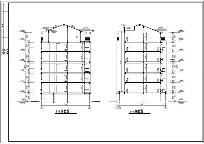 精选23套多层高层住宅单元楼建筑设计施工图_图1