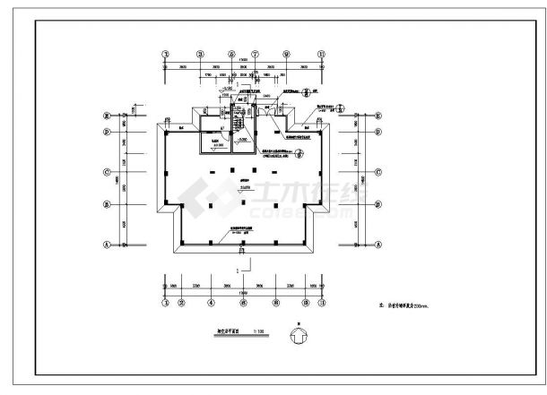 某高层复式普通住宅楼设计图CAD参考详图-图二