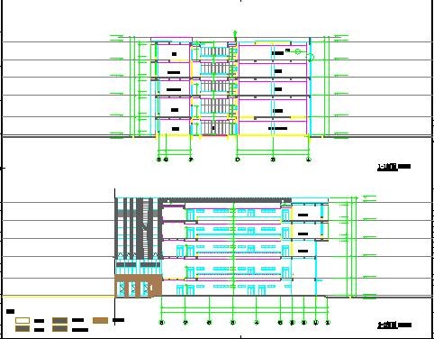 某大学室内体育馆的建筑设计施工CAD图_图1