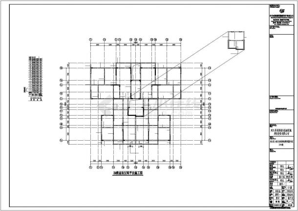 某18层两单元楼住宅楼建筑设计施工CAD图纸-图一