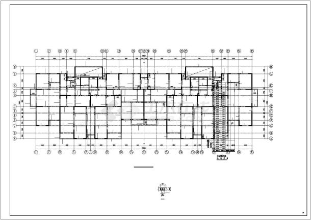 某26层剪力墙、CFG桩住宅建筑设计施工CAD图纸-图一