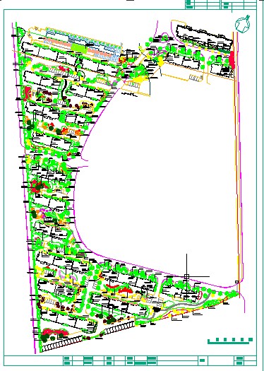 某小区绿化平面图_图1