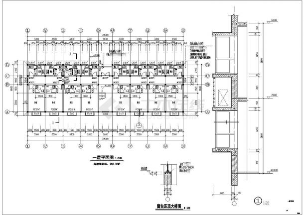 临淮镇困难群众保障房给排水施工图-图一