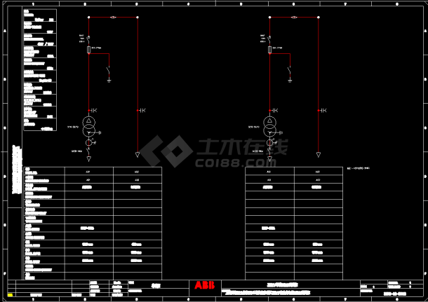 上海某地35KV商办项目变电所电气设计cad图纸-图一