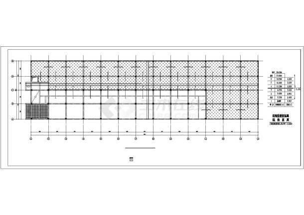 某七层框架仓储综合楼建筑设计施工CAD图纸-图一