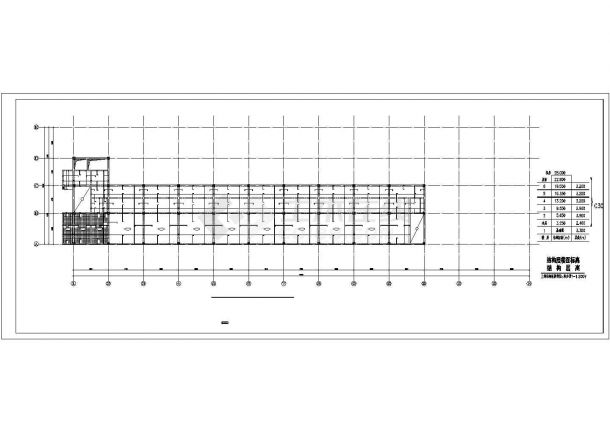 某七层框架仓储综合楼建筑设计施工CAD图纸-图二