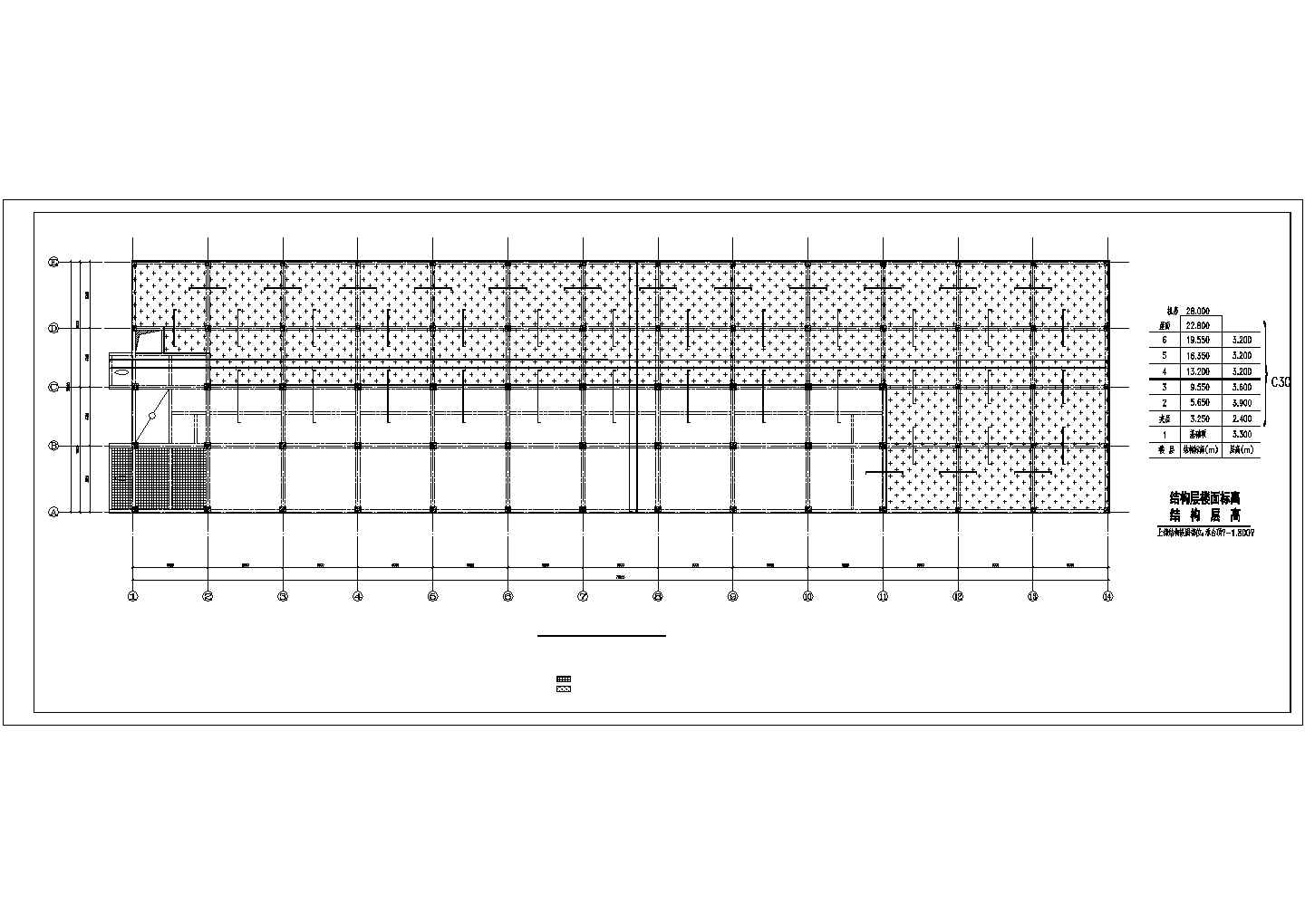 某七层框架仓储综合楼建筑设计施工CAD图纸