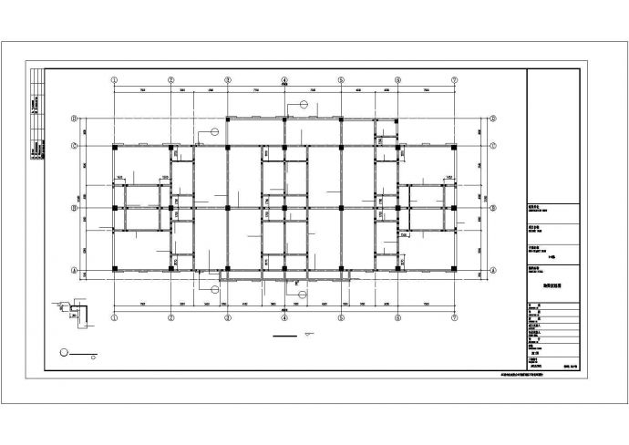 某三层框架商业街商业楼建筑设计施工CAD图纸_图1